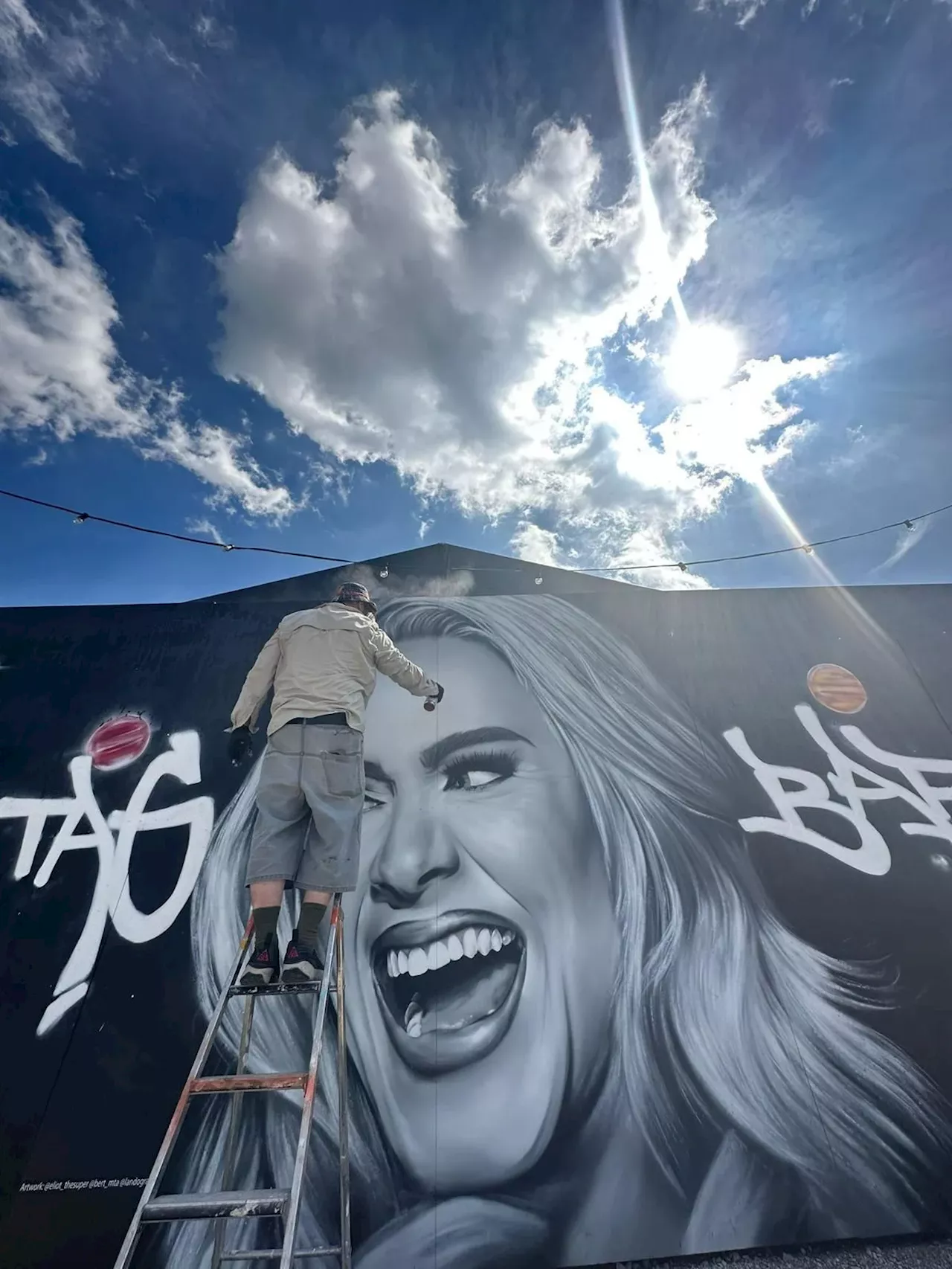 Graffiti-Kunst: Wie Lando mit einem Adele-Porträt zum Instagram-Star wird