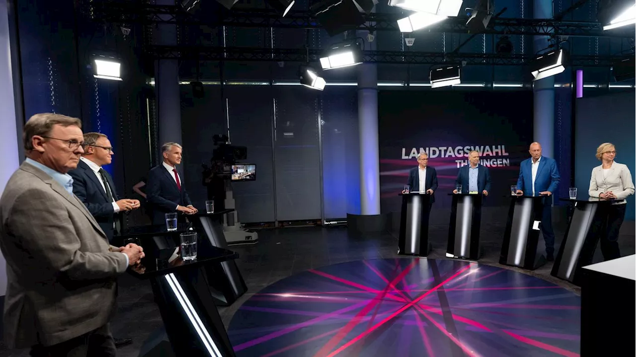 TV-Duell in Thüringen: Ramelow, Voigt und Höcke streiten über mögliche Regierungskonstellationen