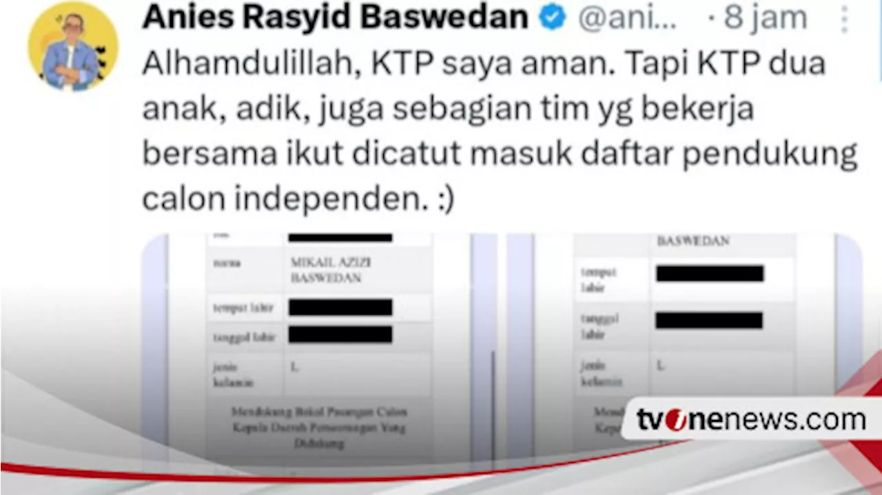 Bawaslu Imbau Warga Segera Lapor Apabila NIK Dicatut untuk Dukung Cagub Jakarta Jalur Independen