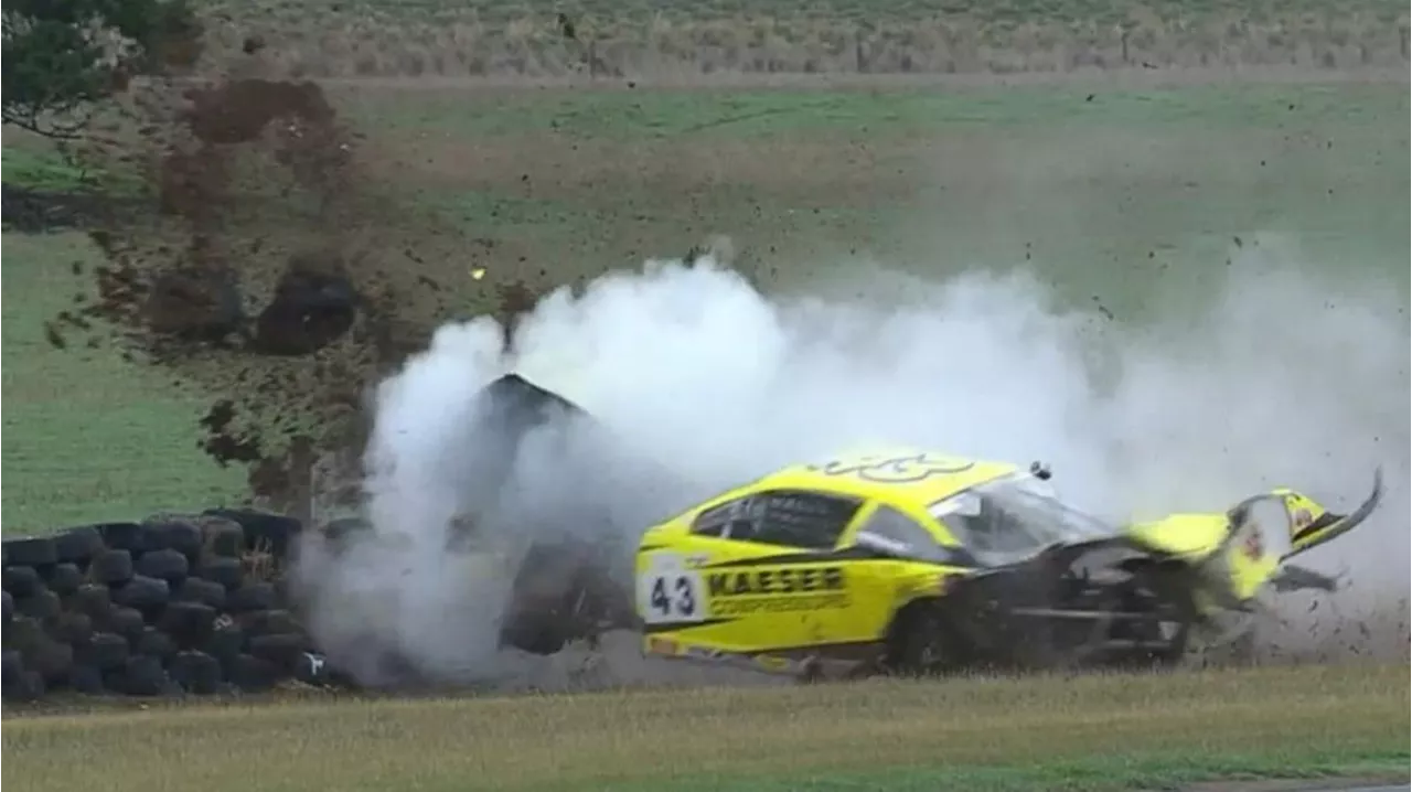 Nick Percat clinches Supercars win after a day of carnage in Tasmania