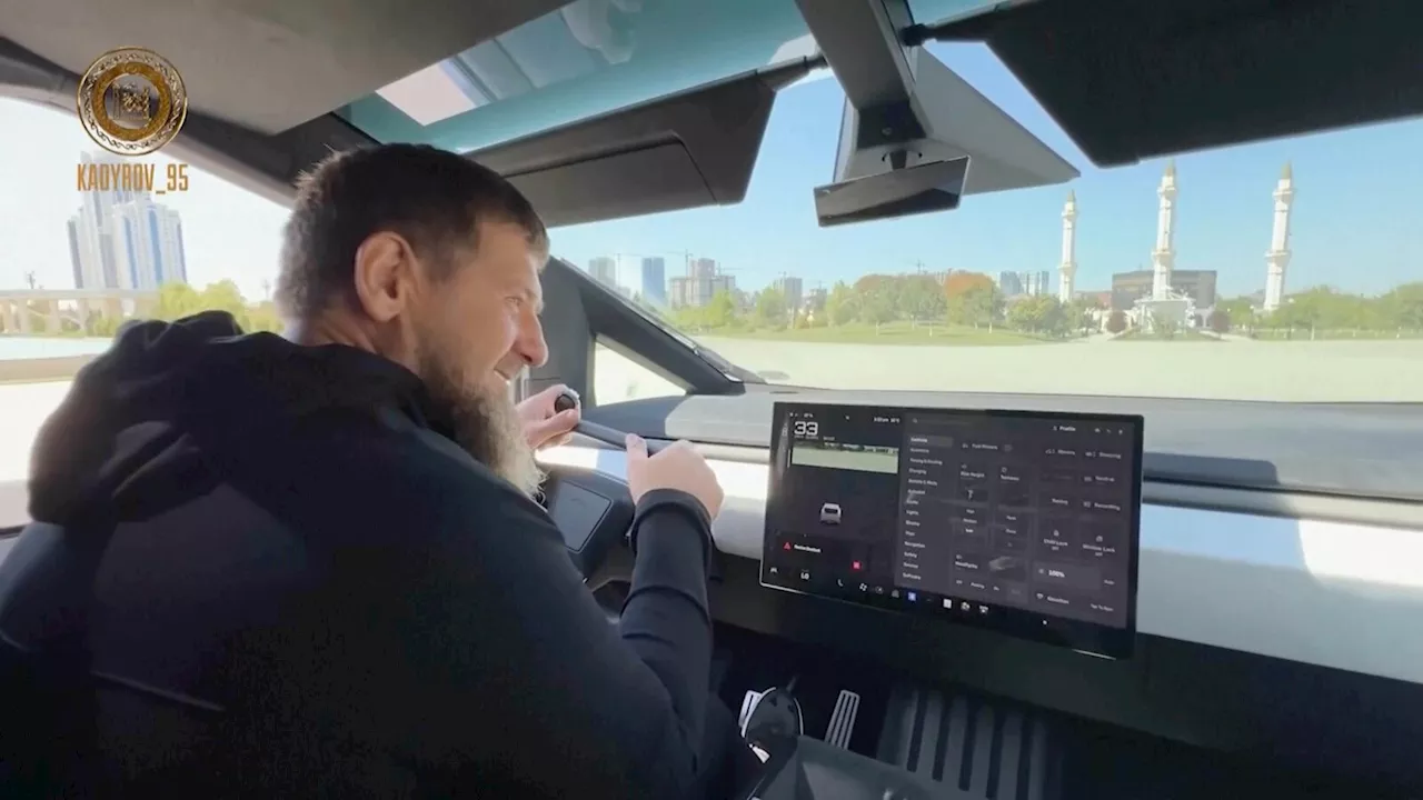 Chechen warlord invites Musk to Russia after he's filmed driving machine-gun mounted Cybertruck