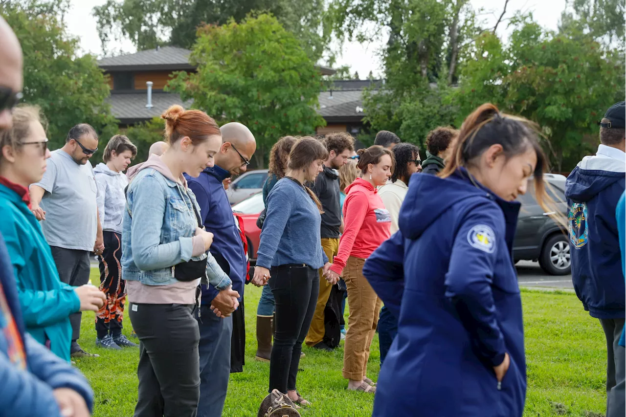 More than 100 people gather in downtown Anchorage for vigil honoring teenager killed by police