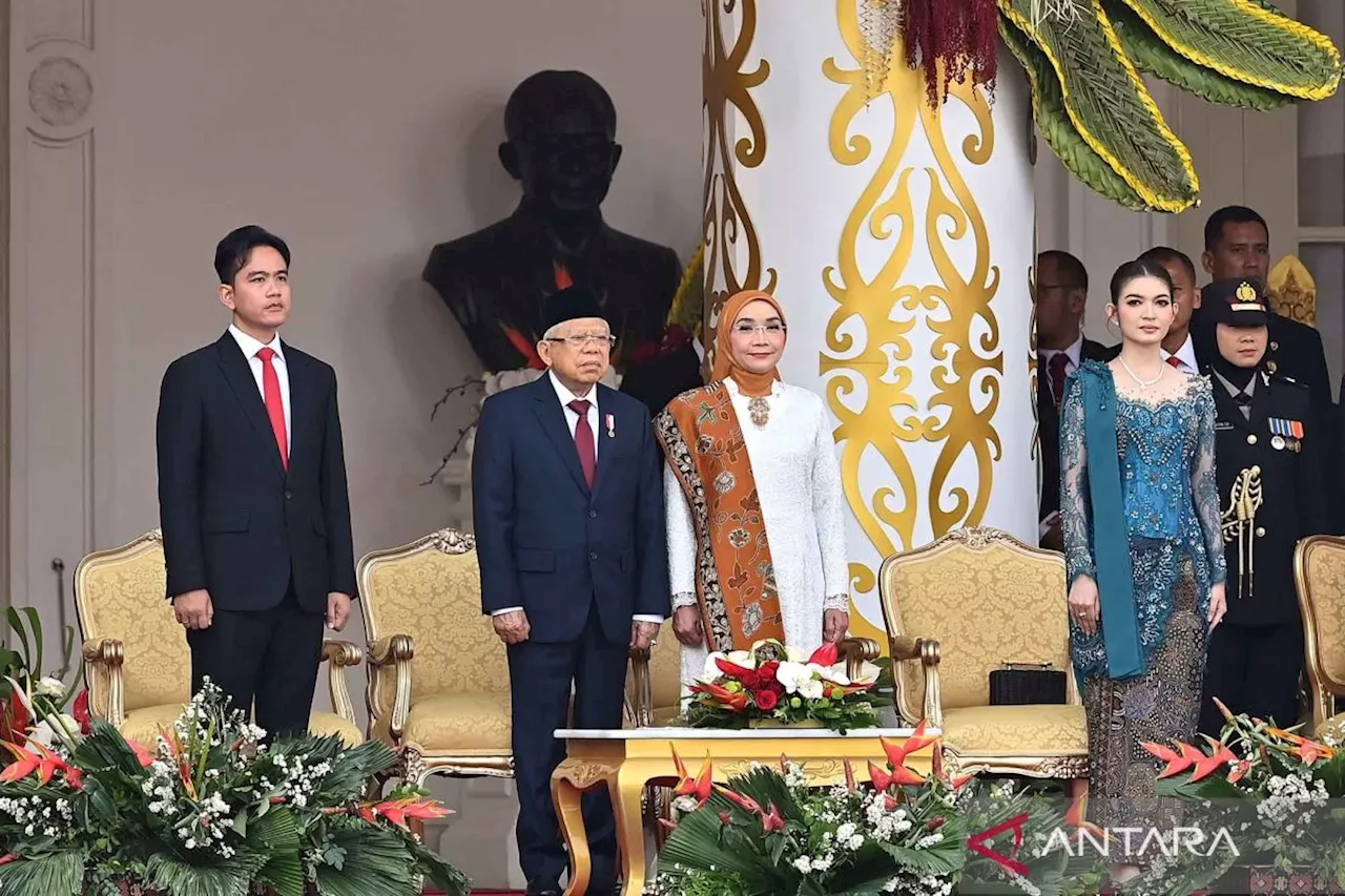 Wapres Ma'ruf Amin pimpin upacara Penurunan Bendera Merah Putih di Jakarta