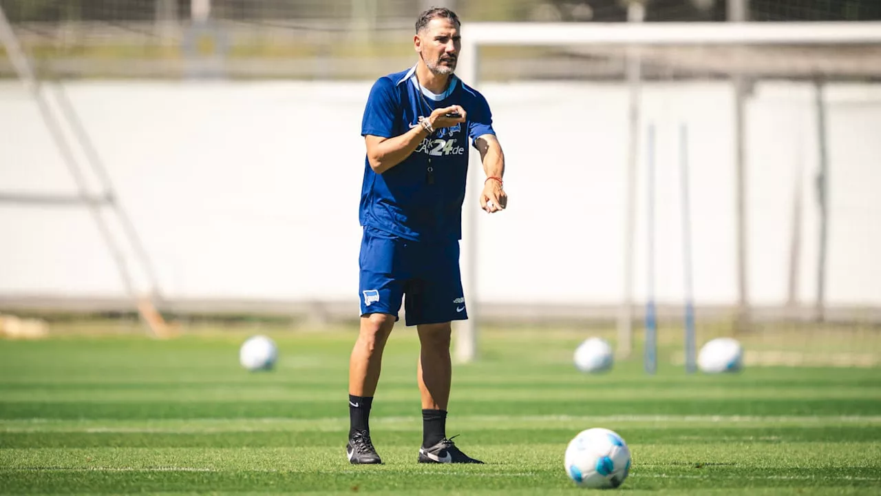 Hertha BSC: Das fordert Trainer Cristian Fiel im DFB-Pokal in Rostock