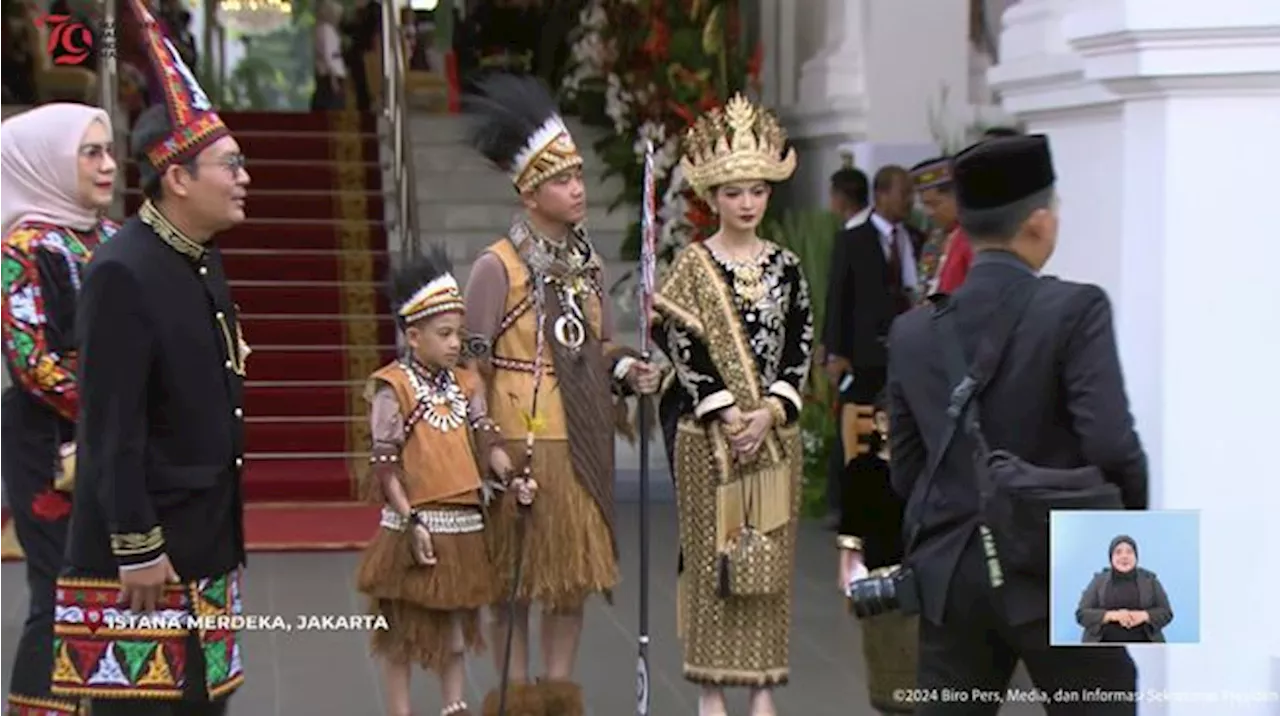 Hadiri Upacara HUT RI di Jakarta, Gibran Pakai Baju Adat Papua