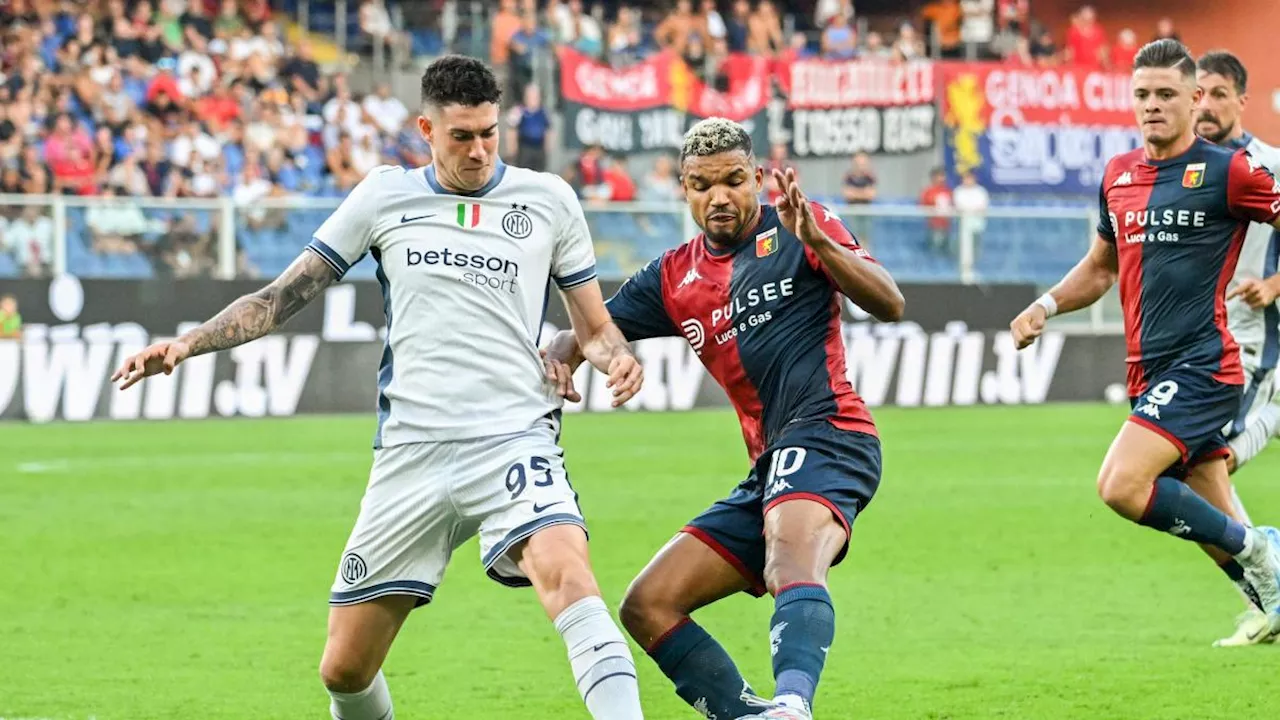 Pagelle Genoa-Inter: Lautaro ha delle attenuanti (5,5), Thuram fa tutto (8), Sommer pasticcia (5)