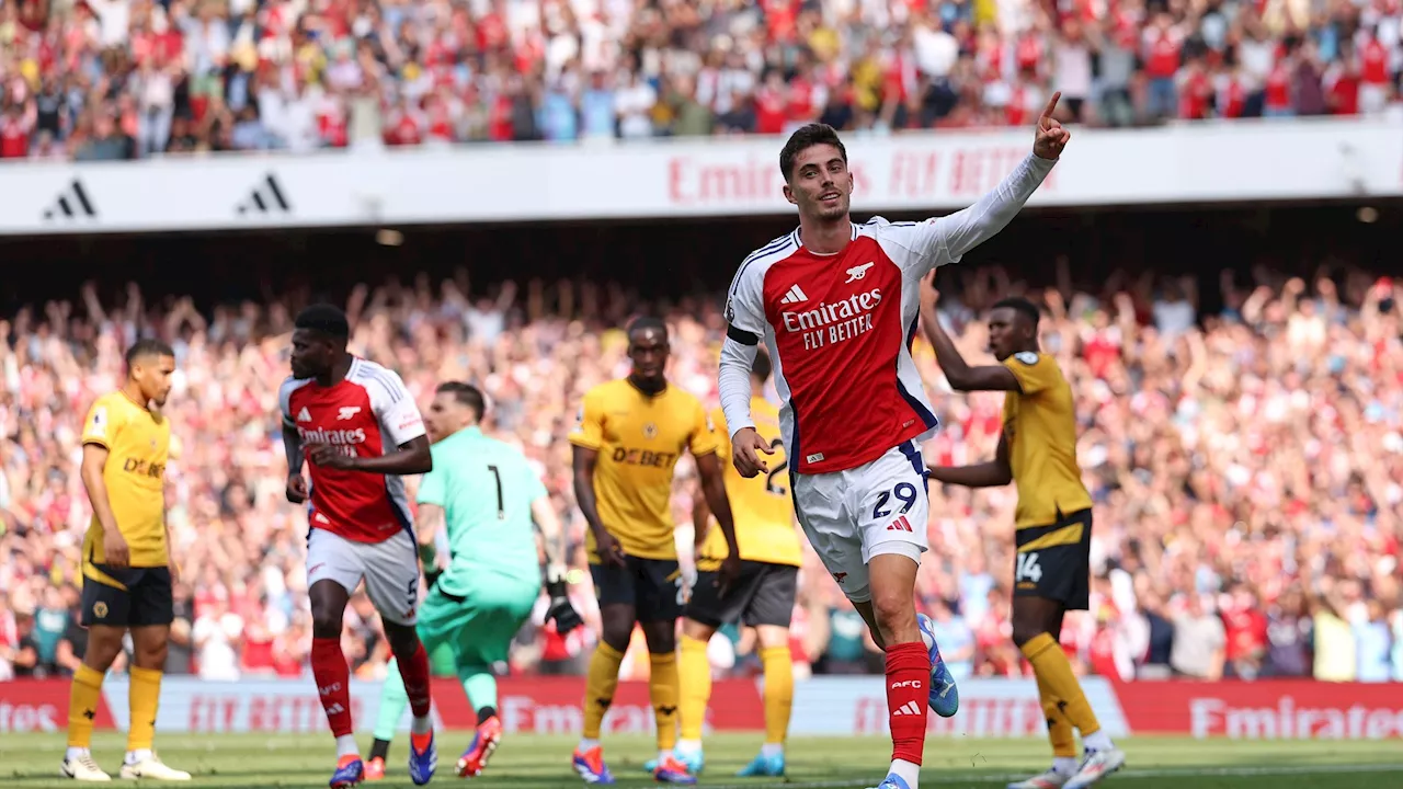 Premier League 2024: Arsenal besiegt Wolverhampton Wanderers zum Saisonauftakt - Kai Havertz trifft und legt vor