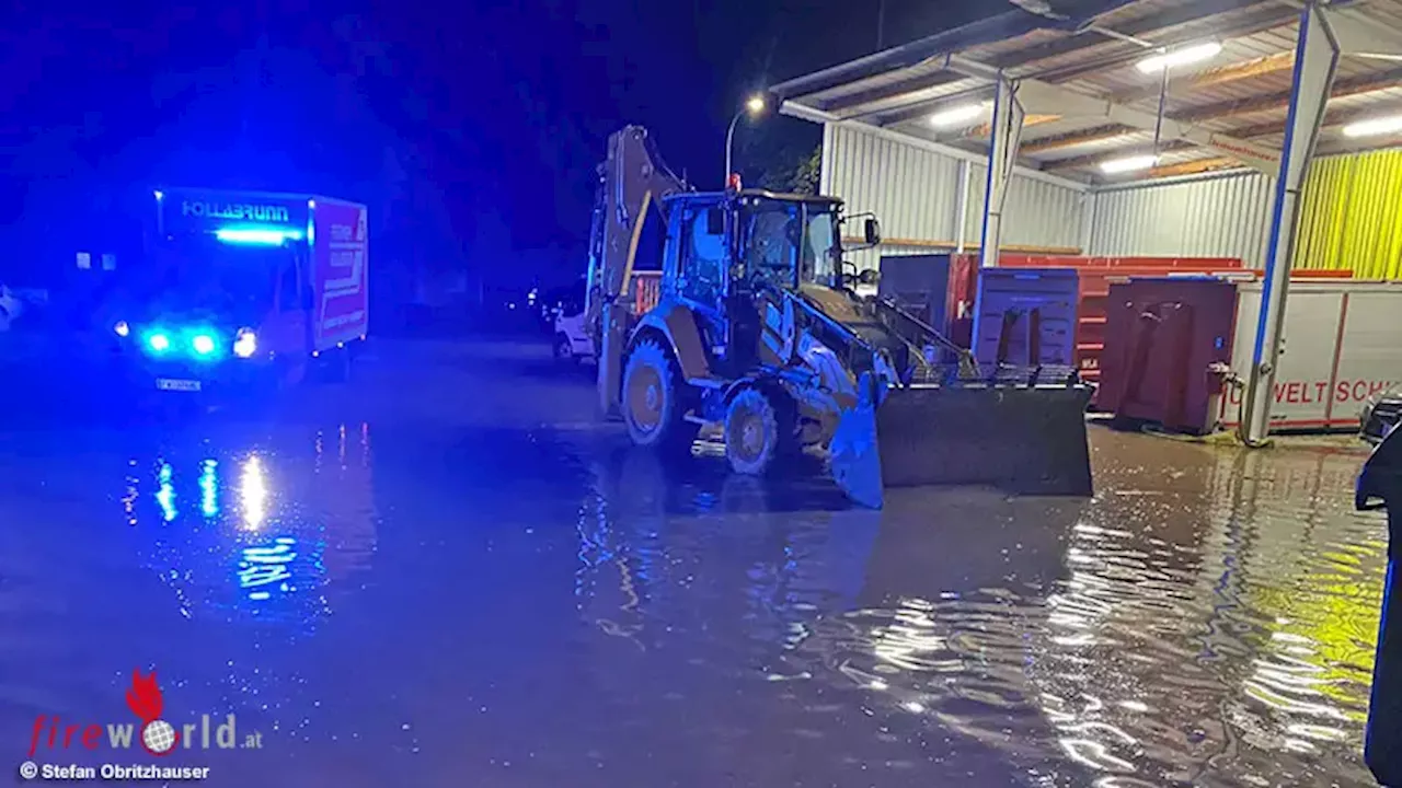 Nö: Starkes Unwetter im Raum Hollabrunn am 16. August 2024 → zwei Kat-Züge in Hollabrunn, auch Fw-Haus überschwemmt