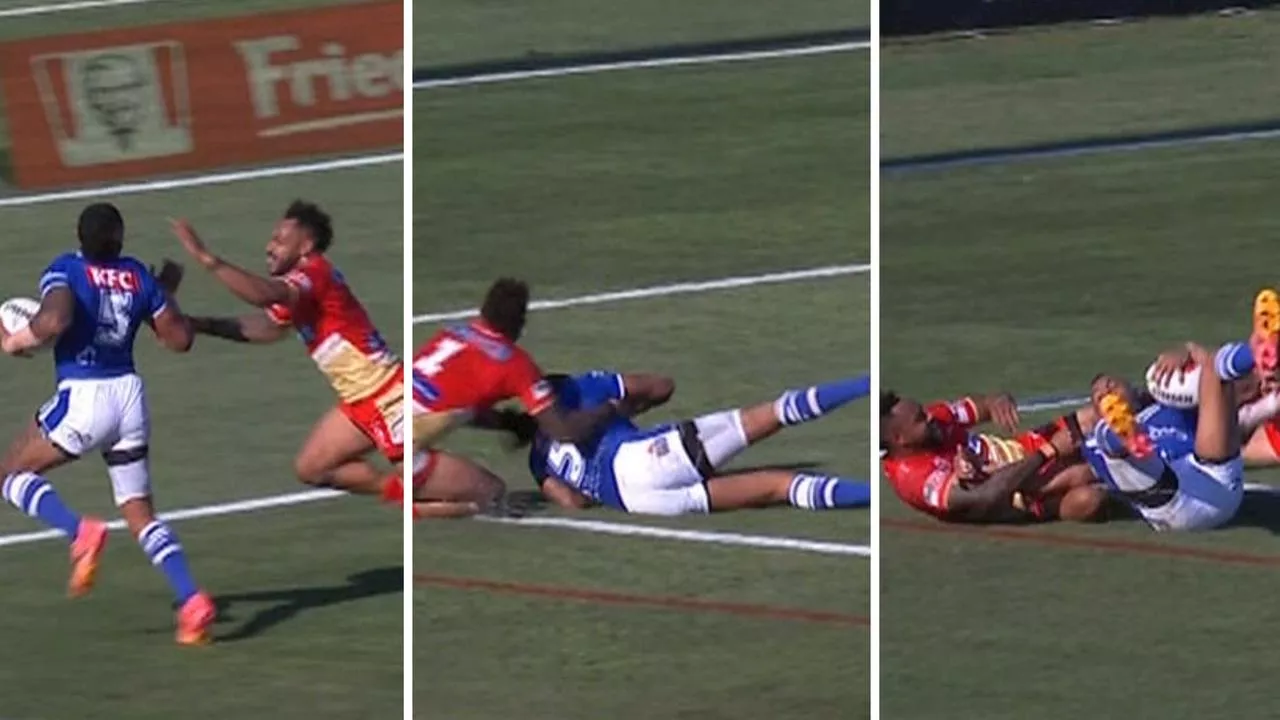 ‘NRL’s fastest man’: Hammer mows down Foxx in 40km/h chasedown ‘for the ages’