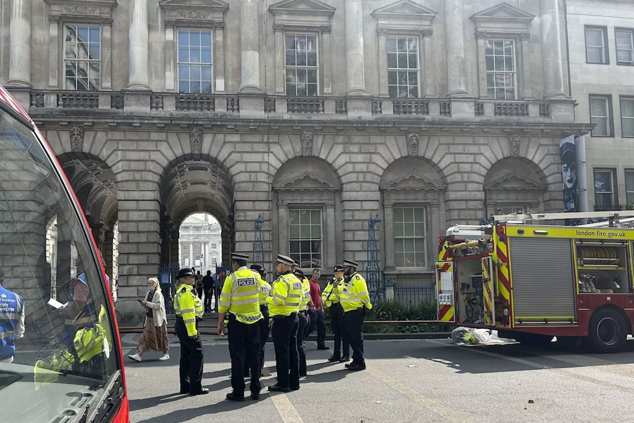 Fire breaks out at London's Somerset House, home to priceless works by Van Gogh, Cezanne