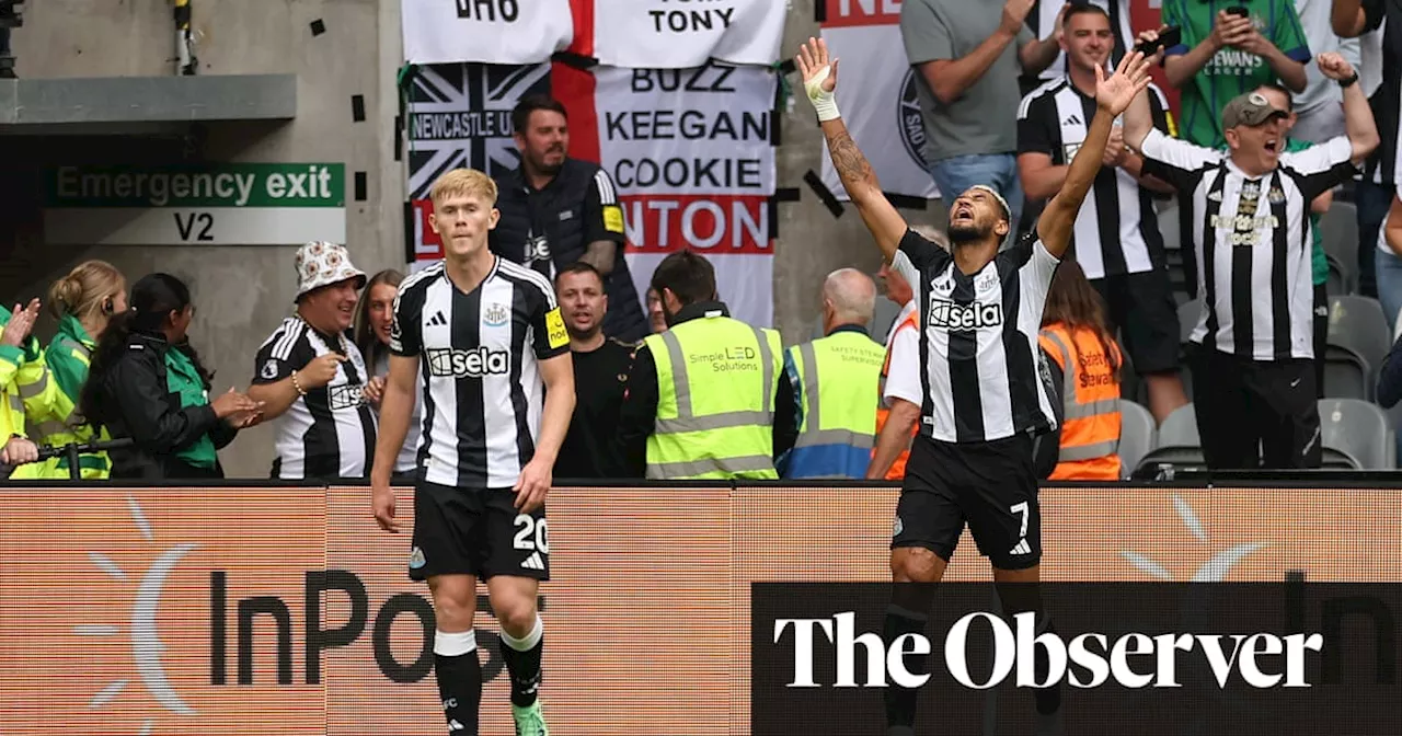 Joelinton seals victory for 10-man Newcastle against Southampton