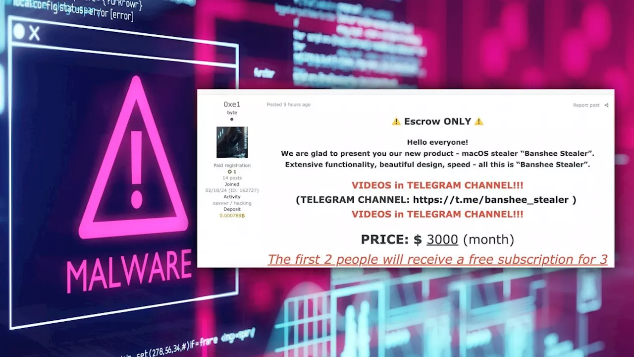 Banshee Stealer: macOS-Malware zielt auf Browser-Daten sowie Krypto-Wallets
