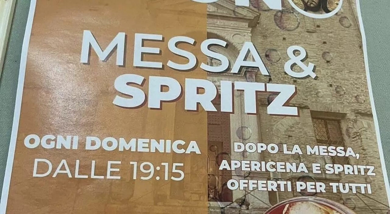 Messa e Spritz a Urbino, scoppia la polemica. Il frate: «È un evento per i giovani»