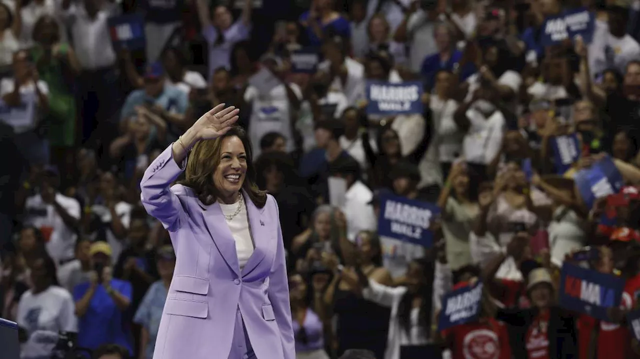 They look like — and link to — real news articles, but they are Harris campaign ads