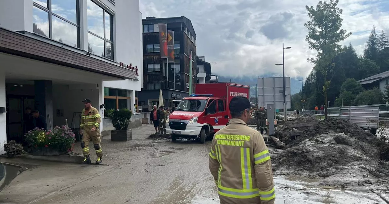 Unwetter: Die Gemeinden am Arlberg räumen auf