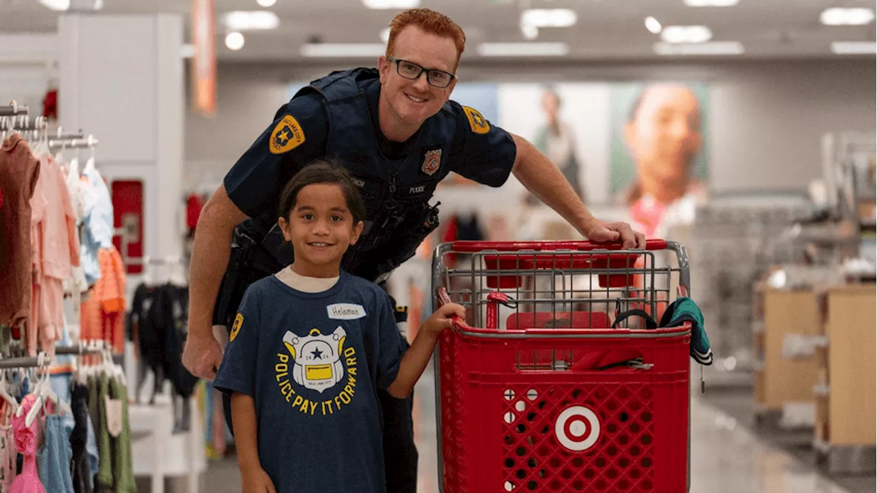 Elementary students join Salt Lake City police for back-to-school shopping spree