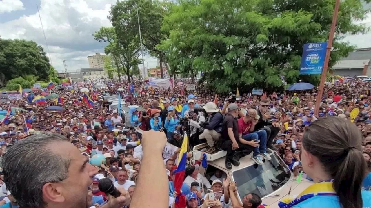 Crisis en Venezuela: &quot;Libertad para Piero y para los presos políticos&quot;, exigió Corina Machado