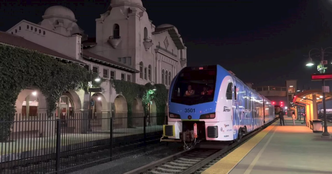 First-of-its-kind zero-emissions train rolls into San Bernardino
