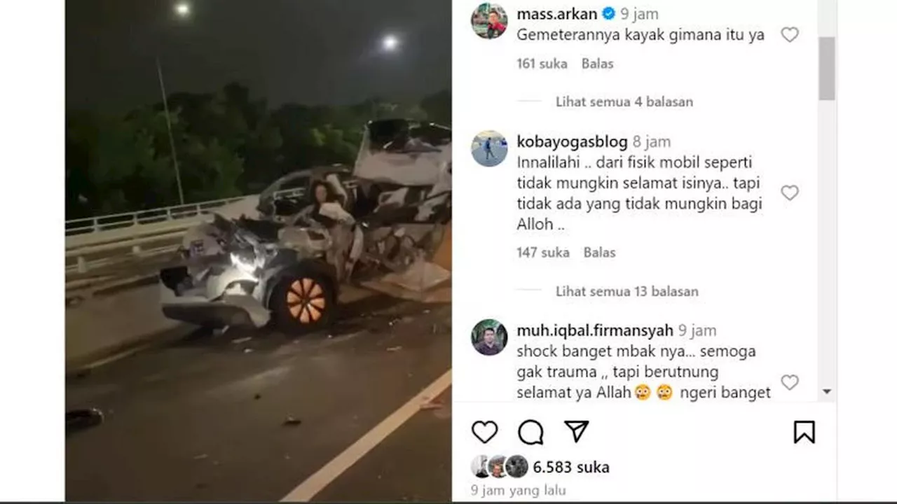 BinguoEV Kecelakaan Sampai Ringsek Parah tapi Pengemudi Selamat, Begini Respon Wuling