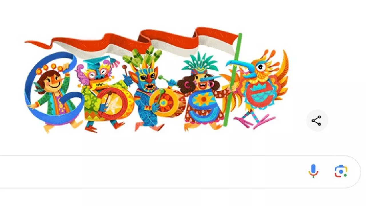 Google Turut Rayakan HUT RI ke-79 dengan Parade di Google Doodle