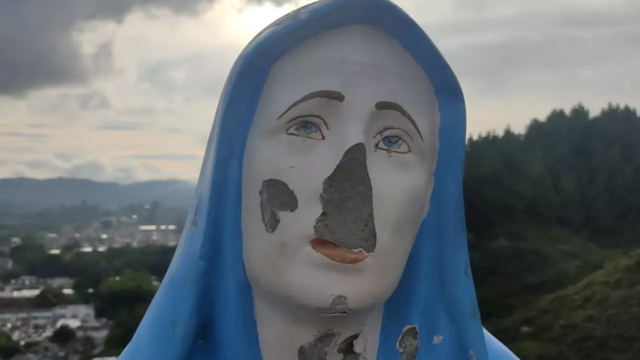 Vandalizan figuras religiosas de gran valor histórico en Amalfi, Antioquia