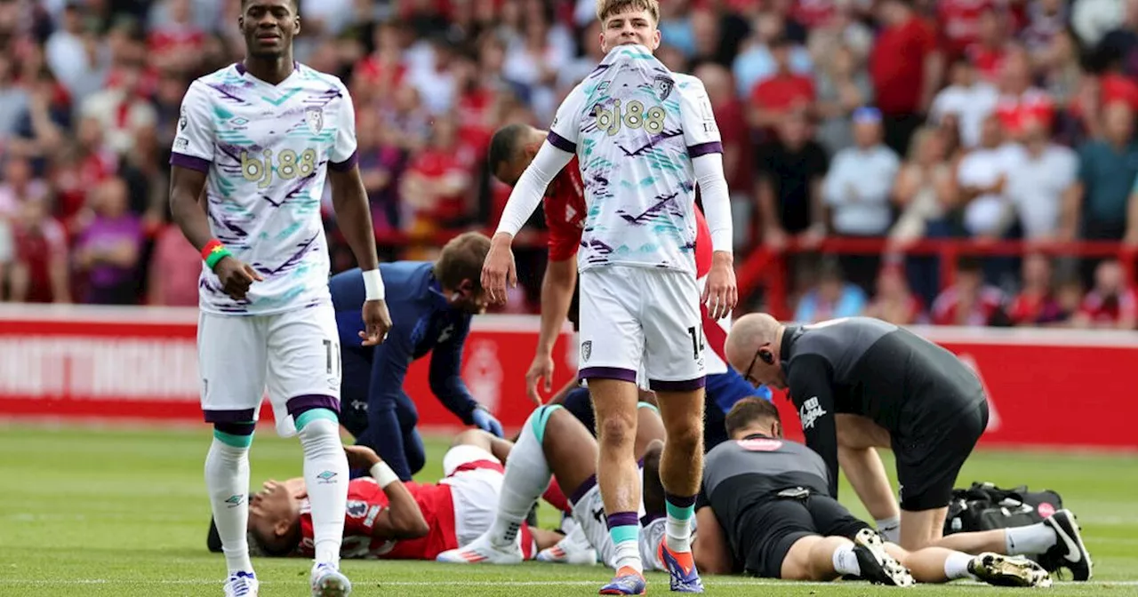 Nottingham Forest star Danilo forced off against Bournemouth after horror injury