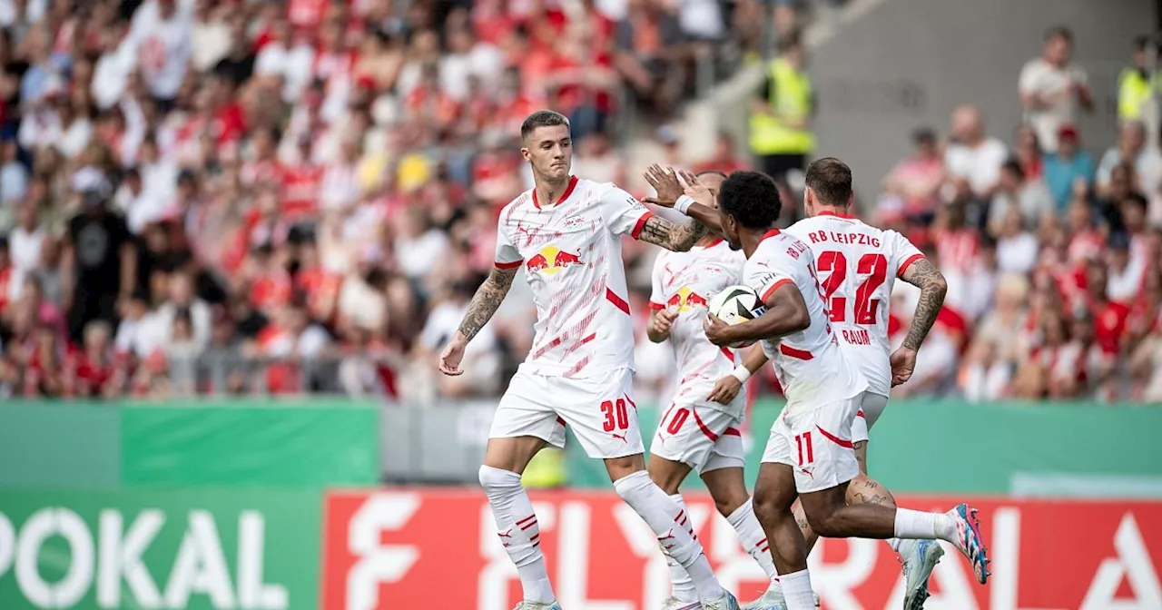 Kein Pokal-Coup von RWE - Leipzig gewinnt 4:1