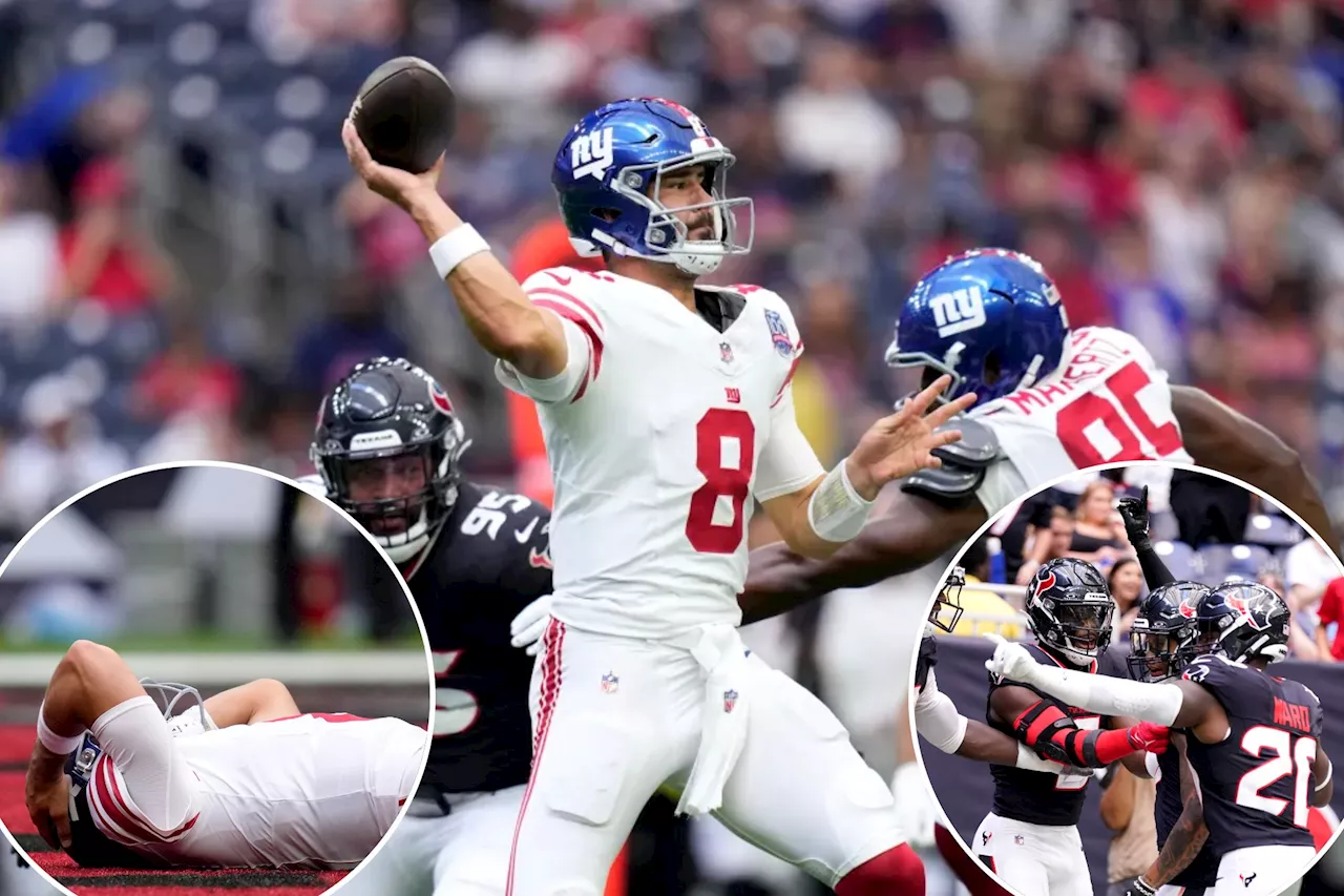 Giants' Daniel Jones rebounds after two-interception nightmare to start preseason return