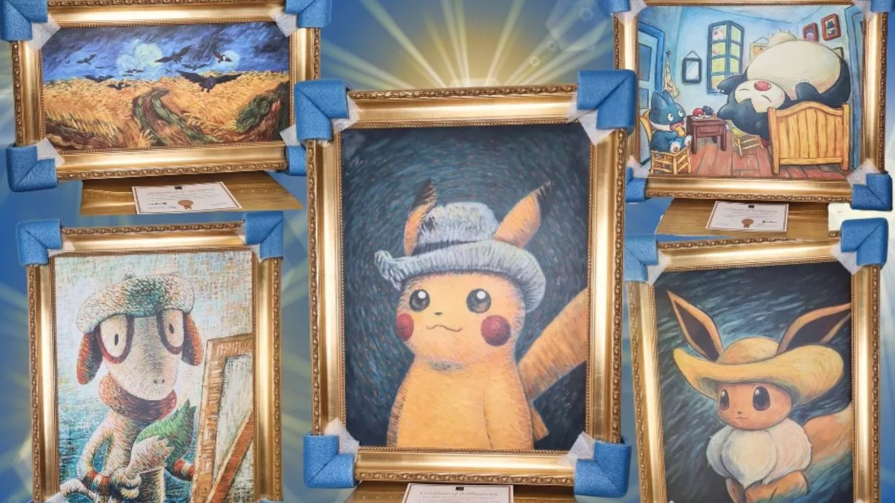 Pokémon x Van Gogh-schilderijen te koop op Marktplaats: 'Enige ter wereld'