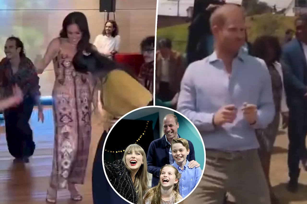 Prince Harry and Meghan Markle dance in Colombia months after William's viral moves at Taylor Swift’s concert