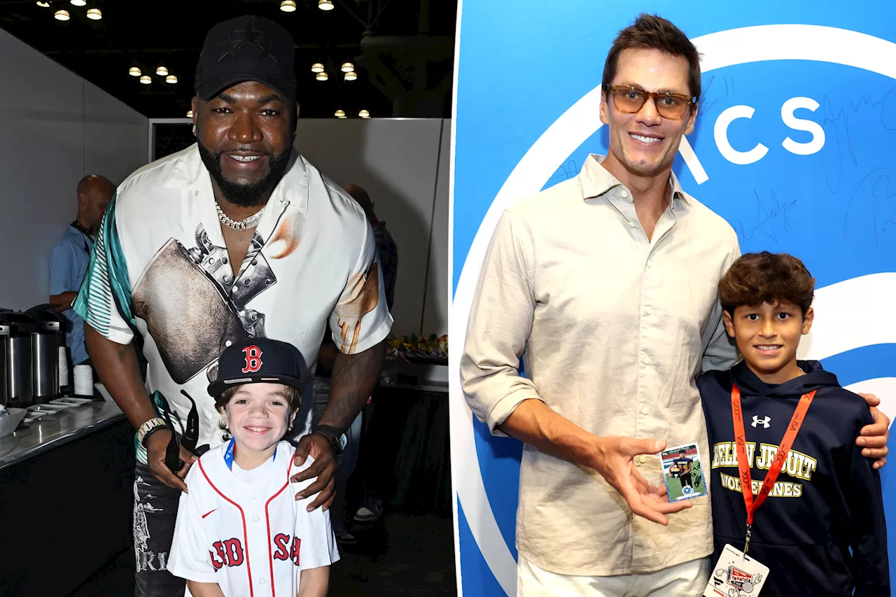  Tom Brady and David Ortiz fulfill two young fans' Make-A-Wish dreams at Fanatics Fest NYC