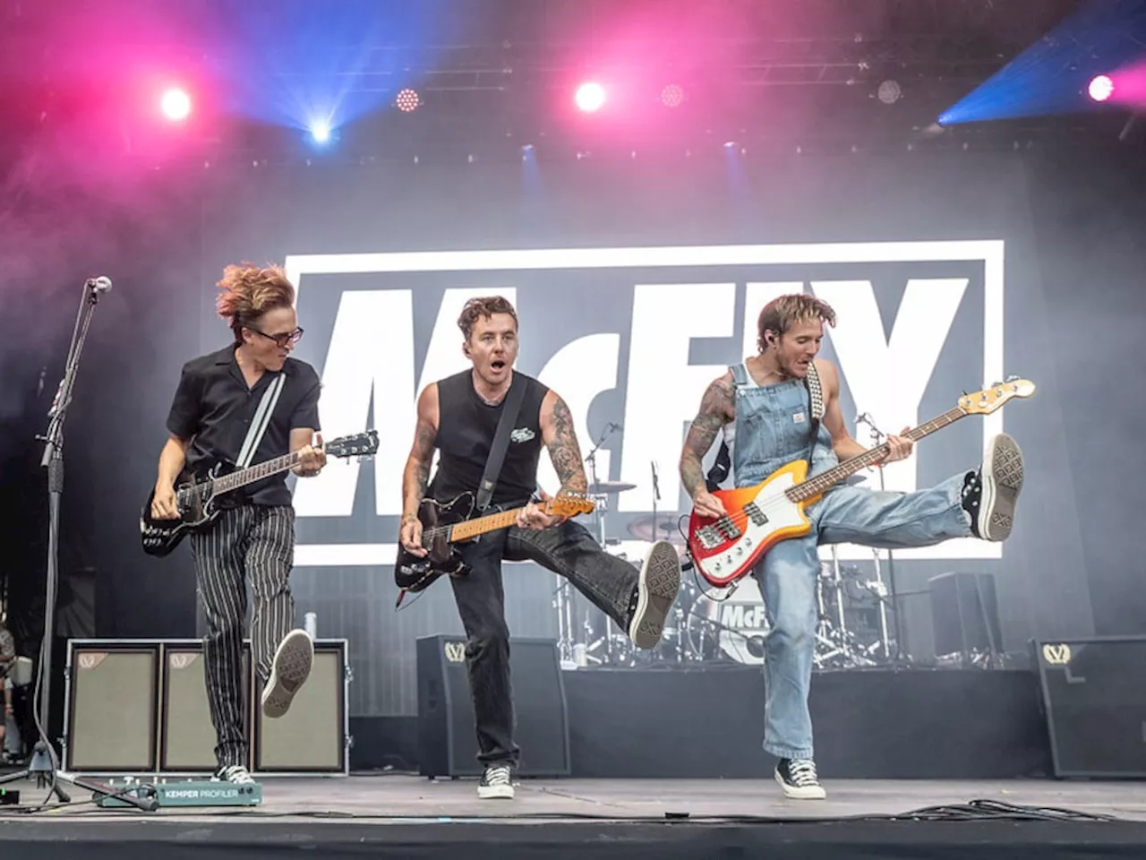 See the latest from Bestival as McFly rock the main stage