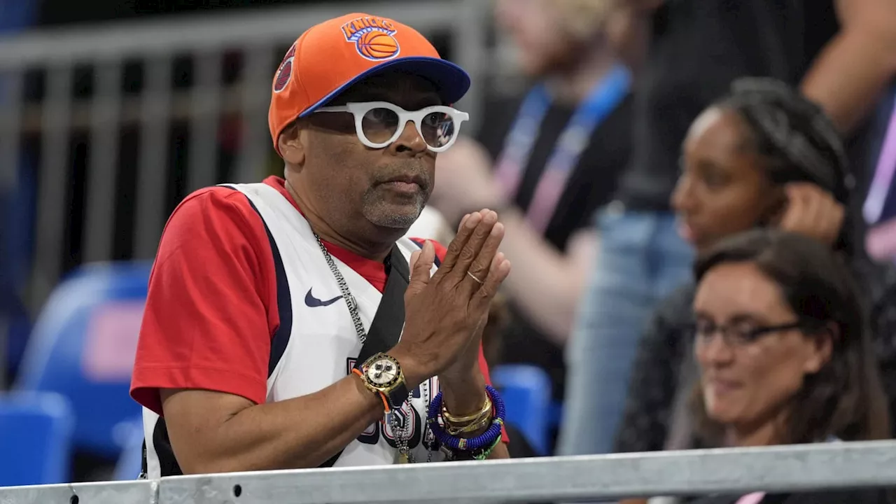 Spike Lee Presents New York Knicks Stars With Special Gift