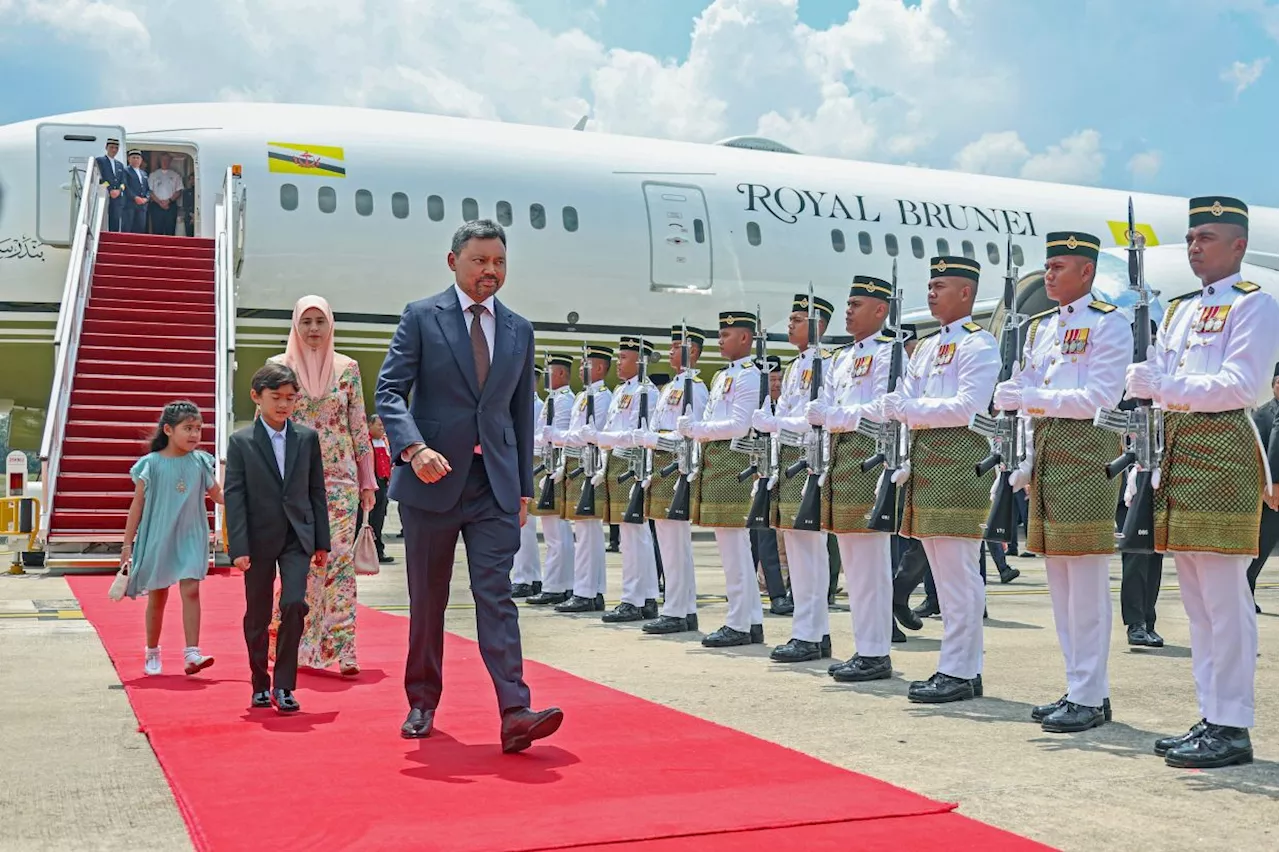 Brunei Crown Prince arrives for official visit to Malaysia