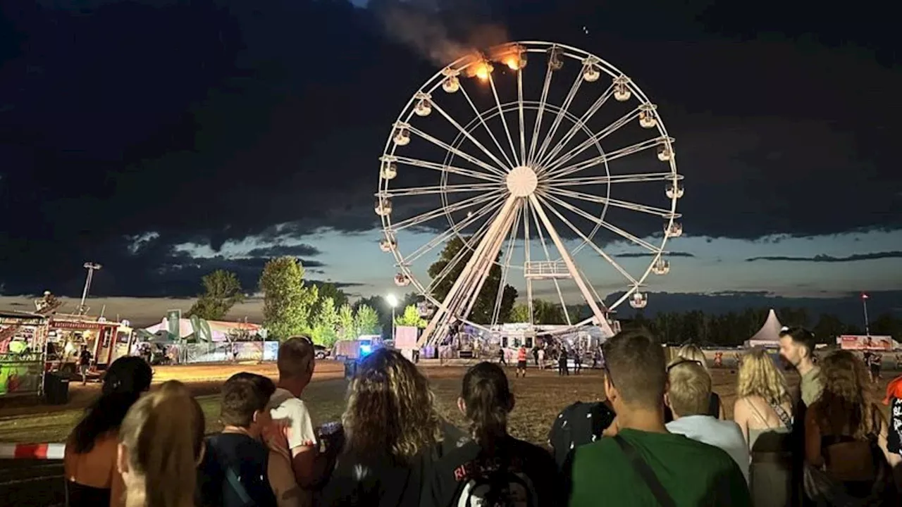 'Dann herrschte Totenstille': Riesenrad fängt bei Festival Feuer