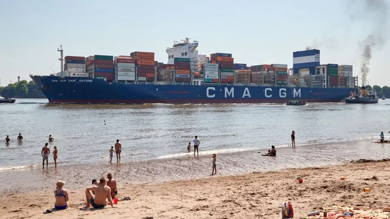 Notfälle: Schwimmerin in Elbe sorgt für großen Rettungseinsatz