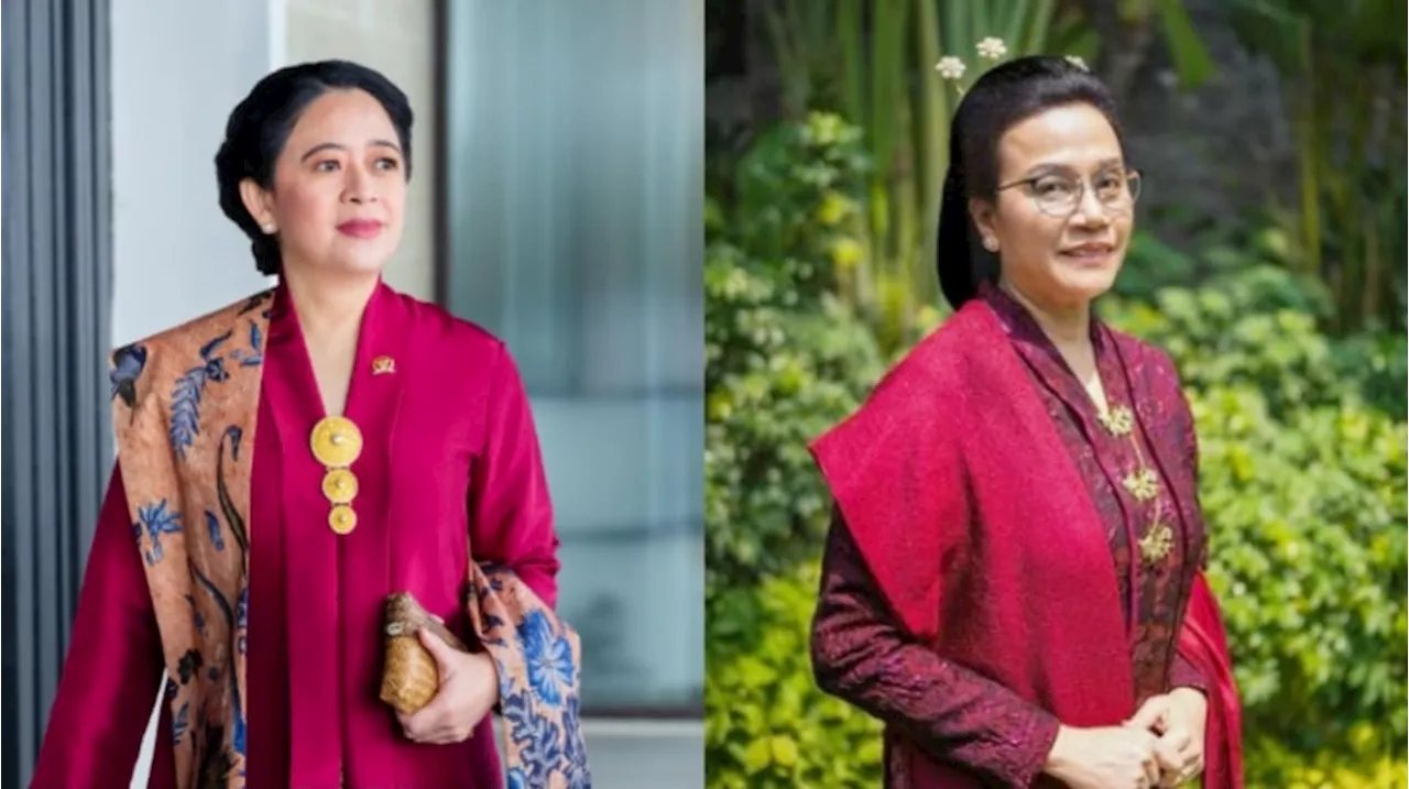 Sama-Sama Merah, Adu Gaya Sri Mulyani dan Puan Maharani Pakai Baju Adat Hadiri HUT RI ke-79 di IKN