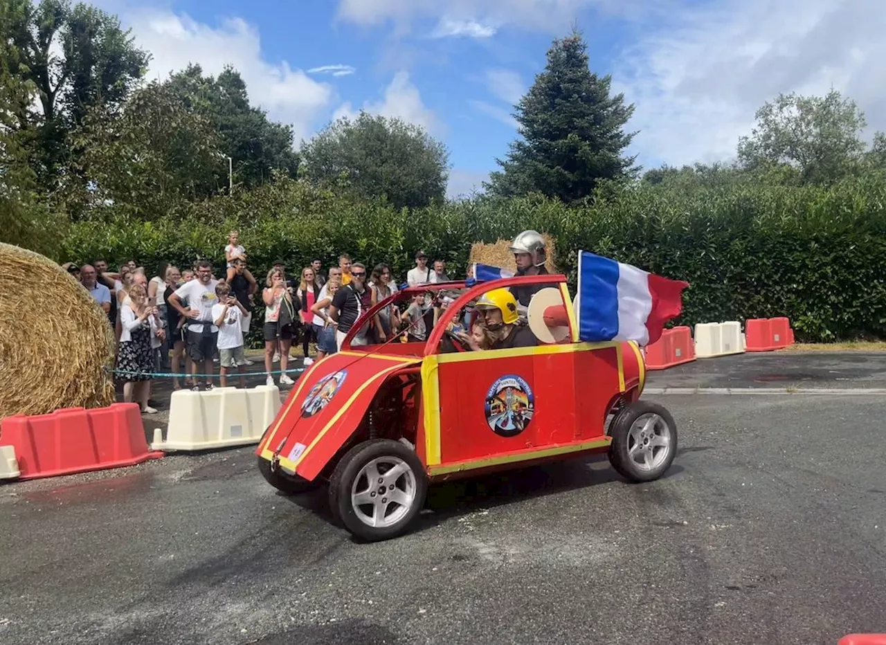 Charente-Maritime : à Bussac-sur-Charente, la première édition de la course de caisses à savon prend une douche