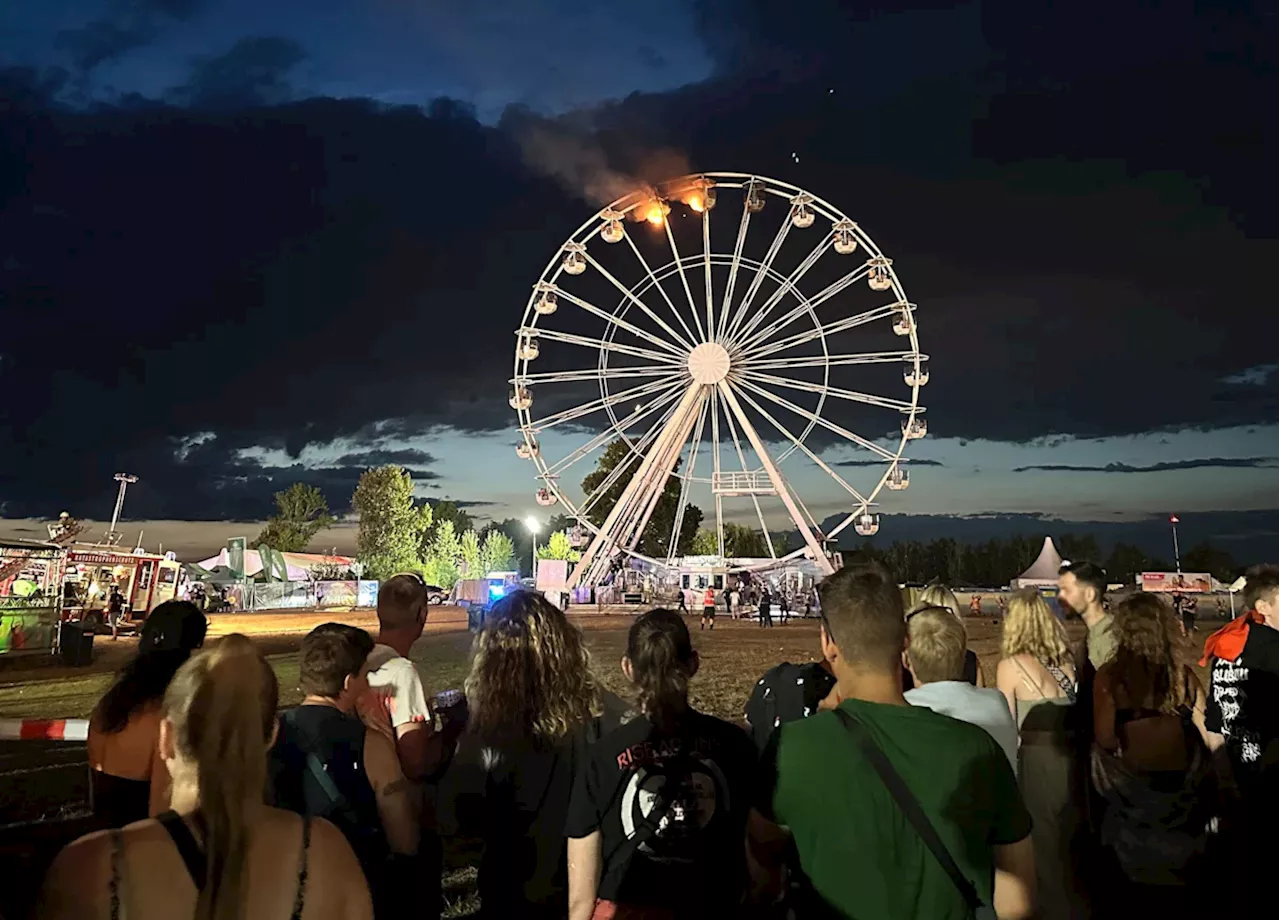 Highfield-Festival: Zwei Schwerverletzte nach Feuer auf dem Riesenrad