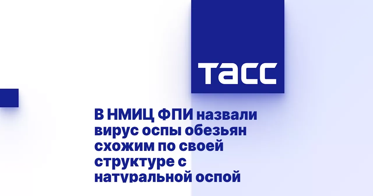 В НМИЦ ФПИ назвали вирус оспы обезьян схожим по своей структуре с натуральной оспой