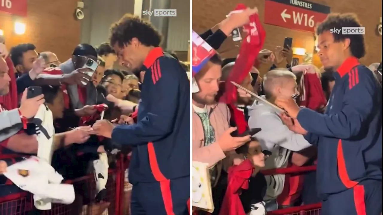 Man Utd new-boy Joshua Zirkzee branded ‘class act’ after incredible gesture to fans after last-minute deb...