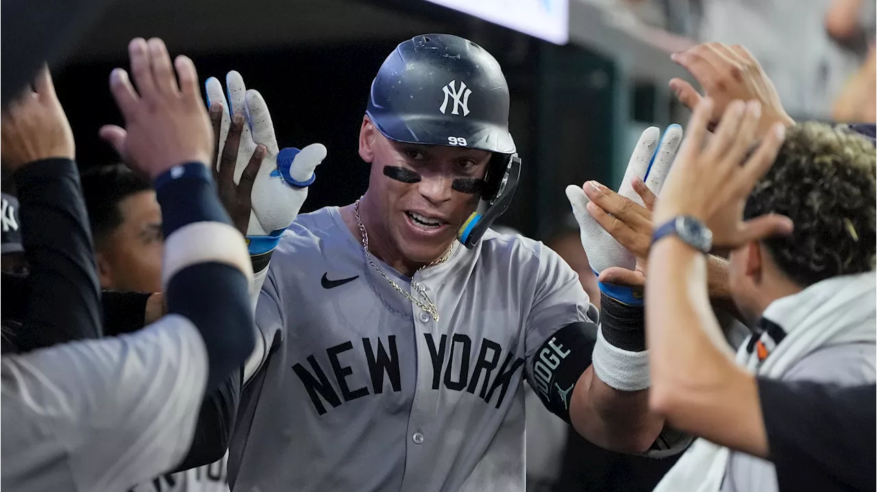 Judge hits 44th homer, Cole pitches Yankees past Tigers