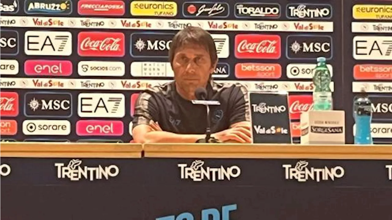 Napoli, Conte in conferenza presenta la sfida d'esordio a Verona: tra poco su TMW