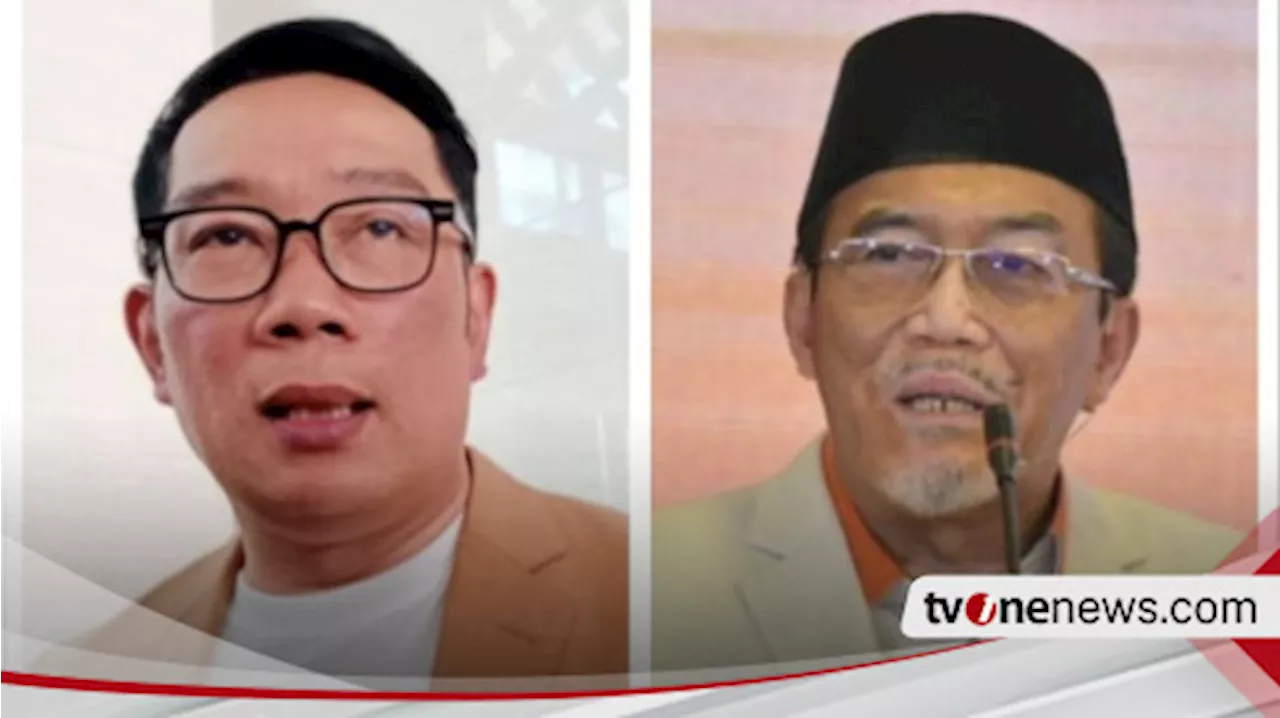 Respons Ridwan Kamil Soal Duet dengan Suswono di Pilgub Jakarta 2024