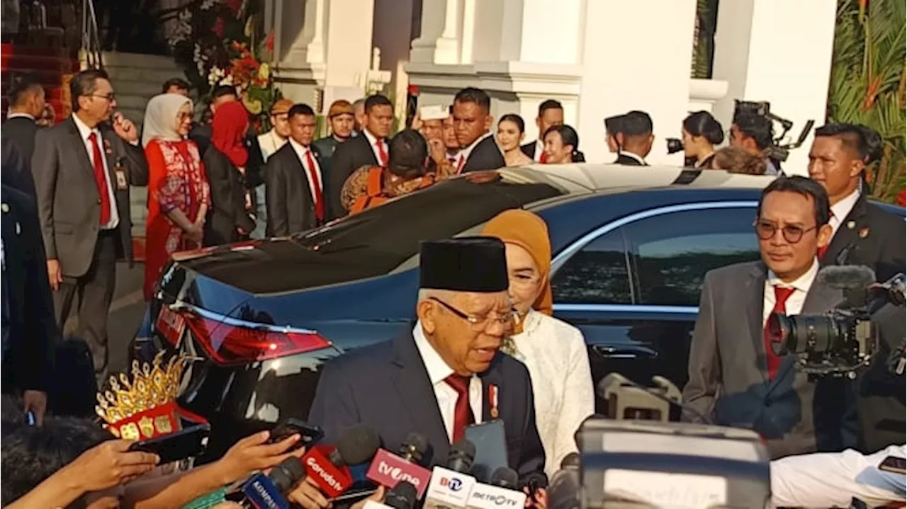 Ma'ruf Amin Terharu Ikut Upacara Bendera Terakhir di Istana Merdeka: Sekaligus Pamitan