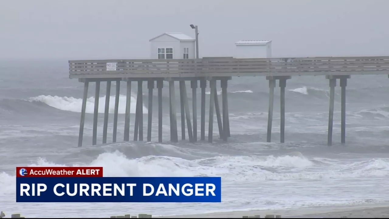 Beachgoers warned after over a dozen rescues made at Jersey Shore amid stormy weather