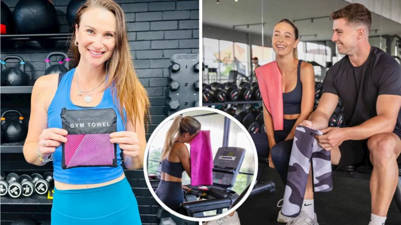 Aussie mum-of-two develops best-selling gym towel after staph infection called Jymjunki