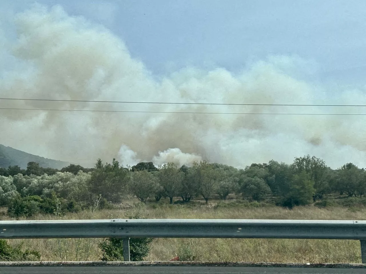 Hérault : 300 hectares brûlés entre Gigean et Frontignan, 400 sapeurs-pompiers engagés