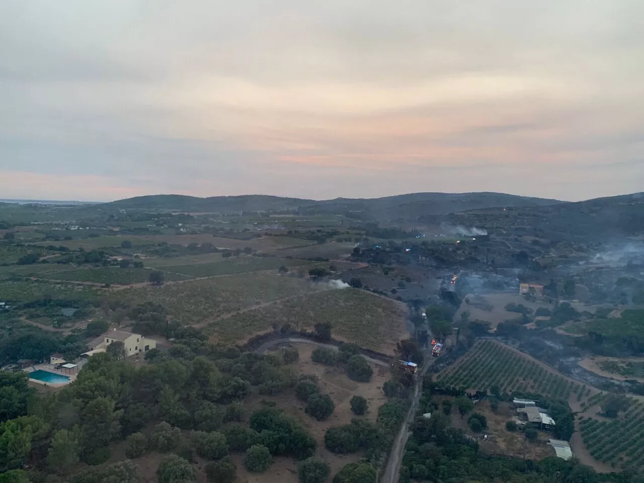 Hérault / Incendie entre Gigean et Frontignan : 'C'est le feu le plus important depuis le début de saison'