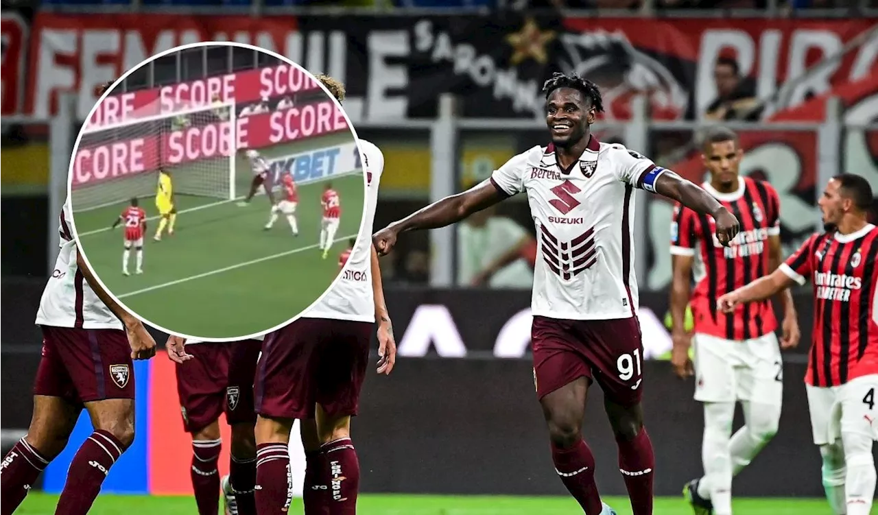 VIDEO: Duván Zapata no perdonó al Milan: golazo colombiano en Italia